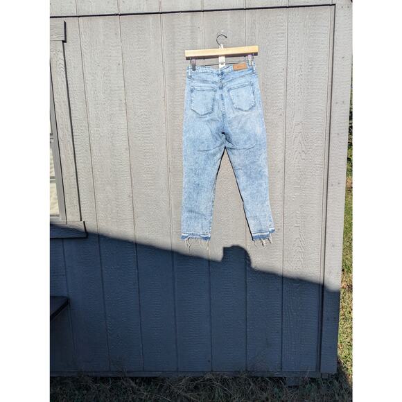 DKNY designer jeans raw hem distressed rugged Western skater grunge relaxed 27 - Picture 4 of 5